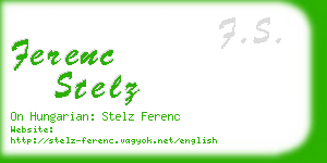 ferenc stelz business card